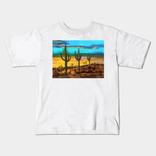 Saguaro from the Saguaro National Park in Arizona Kids T-Shirt
